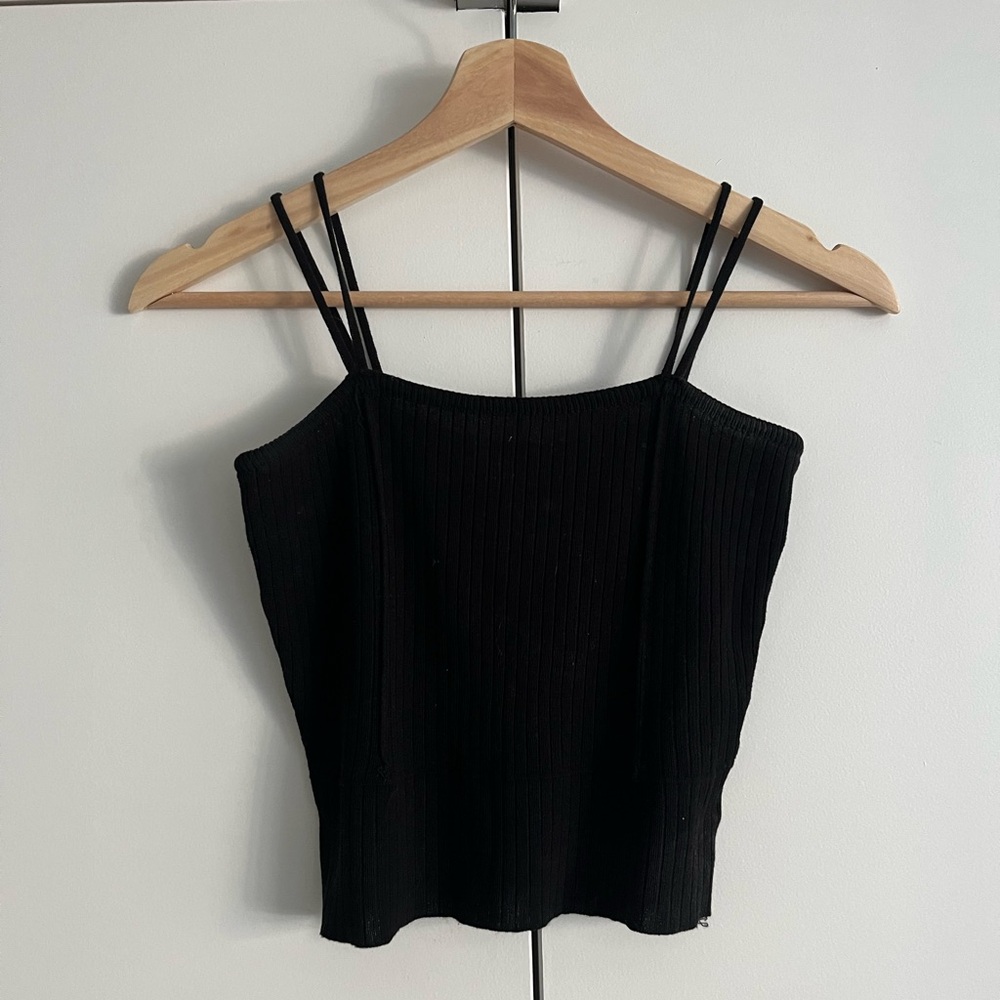 Small Åland Black Tank Top